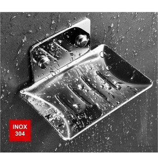 Khay INOX SUS304 Đựng xà phòng, xà bông - Hàng cao cấp