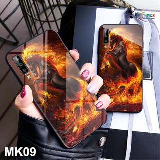 Ốp lưng Samsung Galaxy A50 2019 in 3D hình ngựa mặt kính cường lực