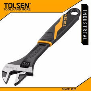 Mỏ lết cán nhựa đen 10 inch tolsen 15310