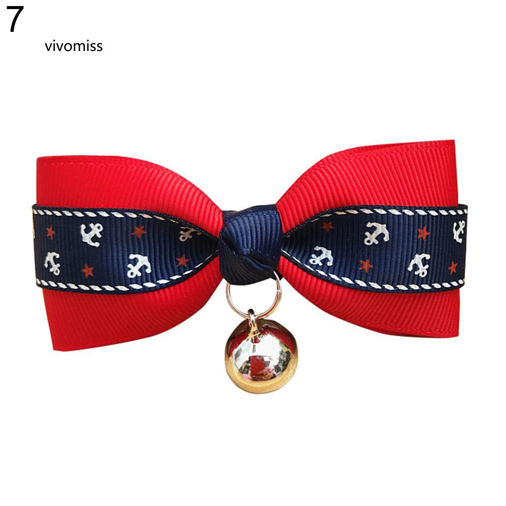 Vòng cổ hình nơ có lục lạc dễ thương cho thú cưng