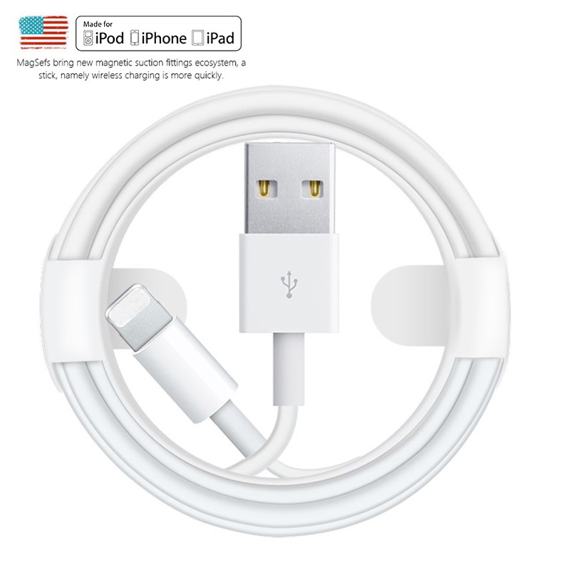 Cáp sạc nhanh dài 1m cổng USB cho IPX 5 5S 5C SE 6 6S 7 8 Plus 11 XR XS Max
