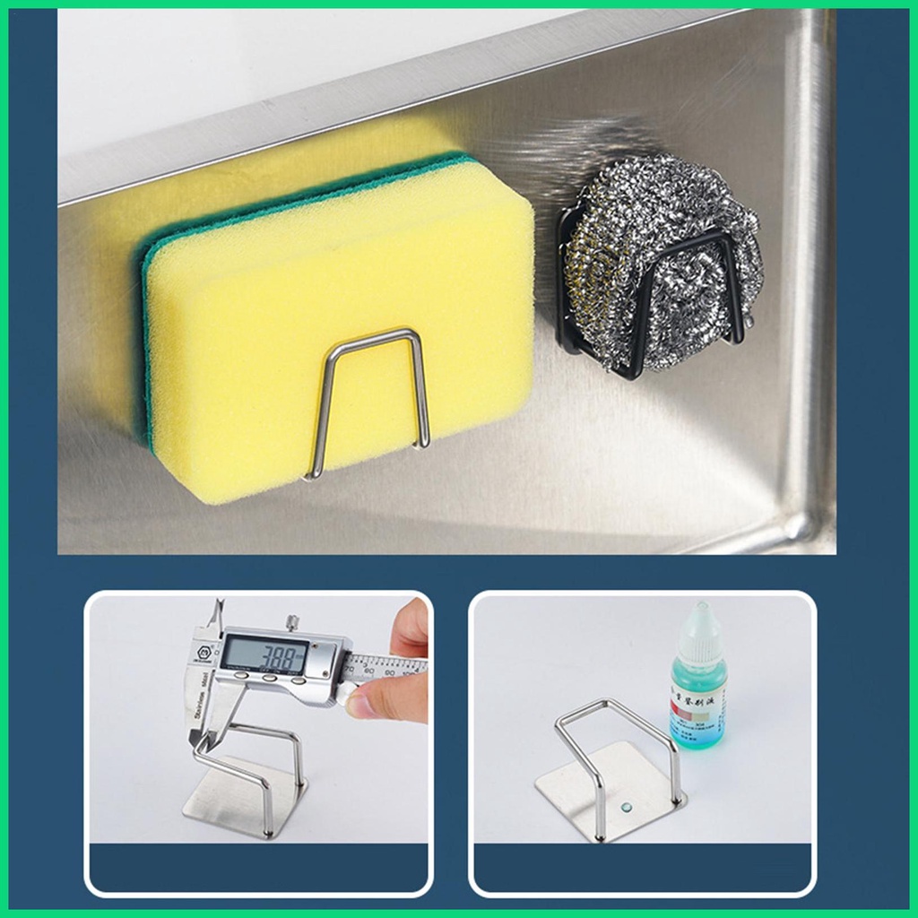 Set 4 Giá Đỡ Bọt Biển Rửa Chén Gắn Tường Chắc Chắn &amp; Thông Gió Mạnh Cho Bồn Rửa Nhà Bếp