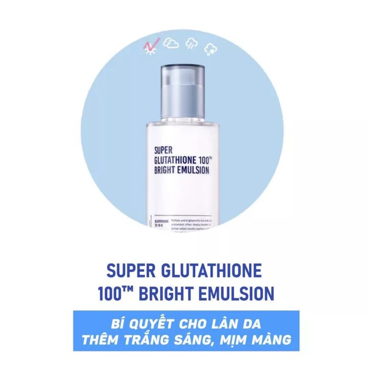 Sữa Dưỡng Trắng SURMEDIC Super Glutathione 100 Bright Emulsion Dưỡng Trắng, Cân Bằng Ẩm Cho Da 120ML