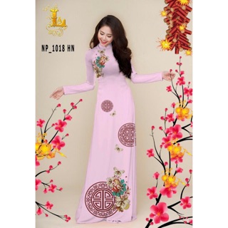 Vải Áo Dài Hoa Phối Hoa Văn Dịp Lễ Tết