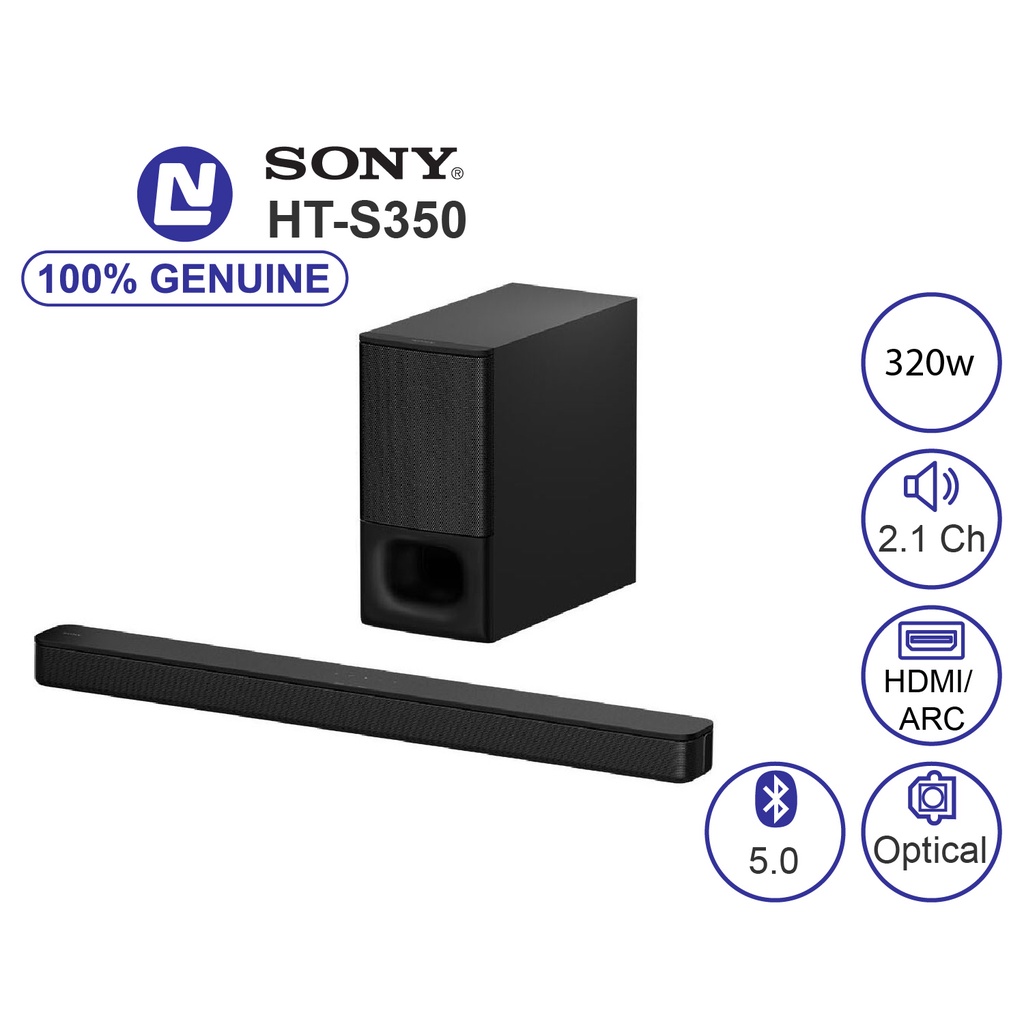 [Mã ELHACE giảm 4% đơn 300K] NEW FULL BOX - Sony HT-S350 Loa Soundbar 2.1 kênh - Bluetooth