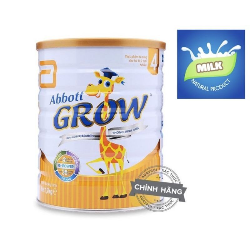 Sữa bột Abbott Grow 4 - hộp 1700g (dành cho trẻ từ 2 tuổi)