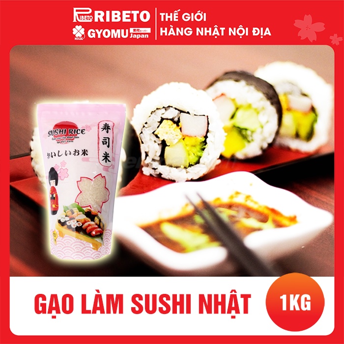 Gạo làm Sushi Nhật túi 1kg