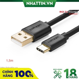 Cáp usb type-c to usb 2.0 dài 1,5m chính hãng ugreen ug-30160 cao cấp