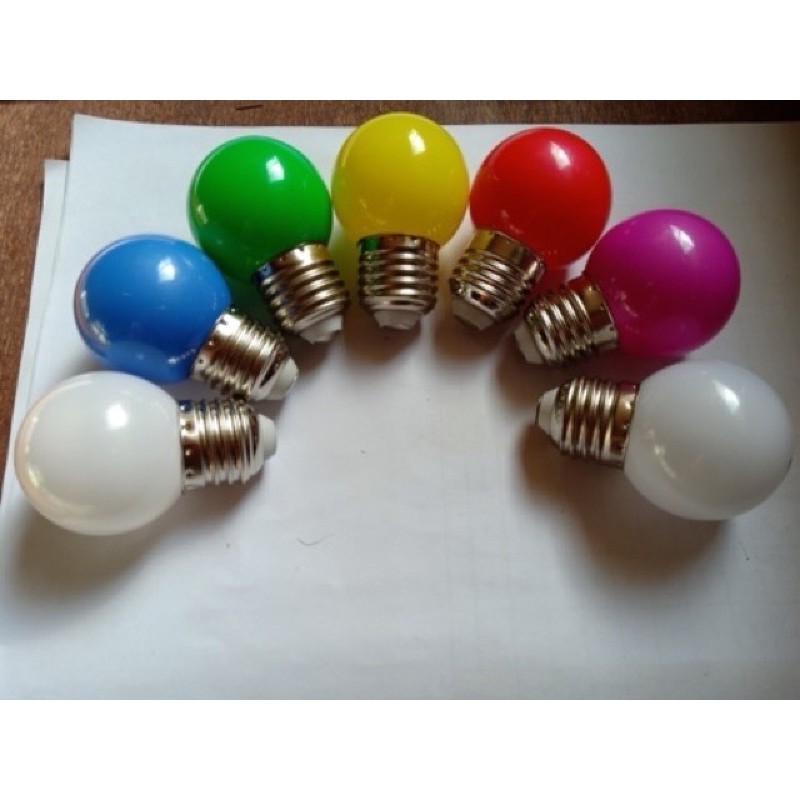 Bóng đèn led 1w trái chanh nhiều màu