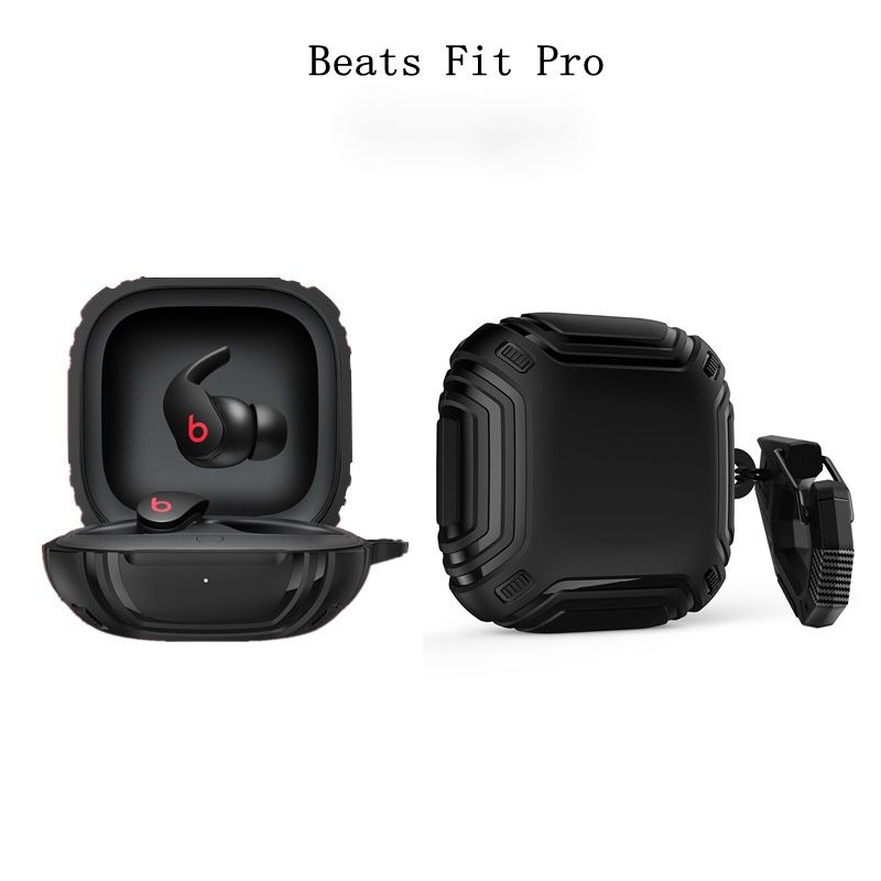 Ốp Điện Thoại Cứng Bảo Vệ Toàn Diện Kèm Móc Khóa Cho Beats Fit Pro