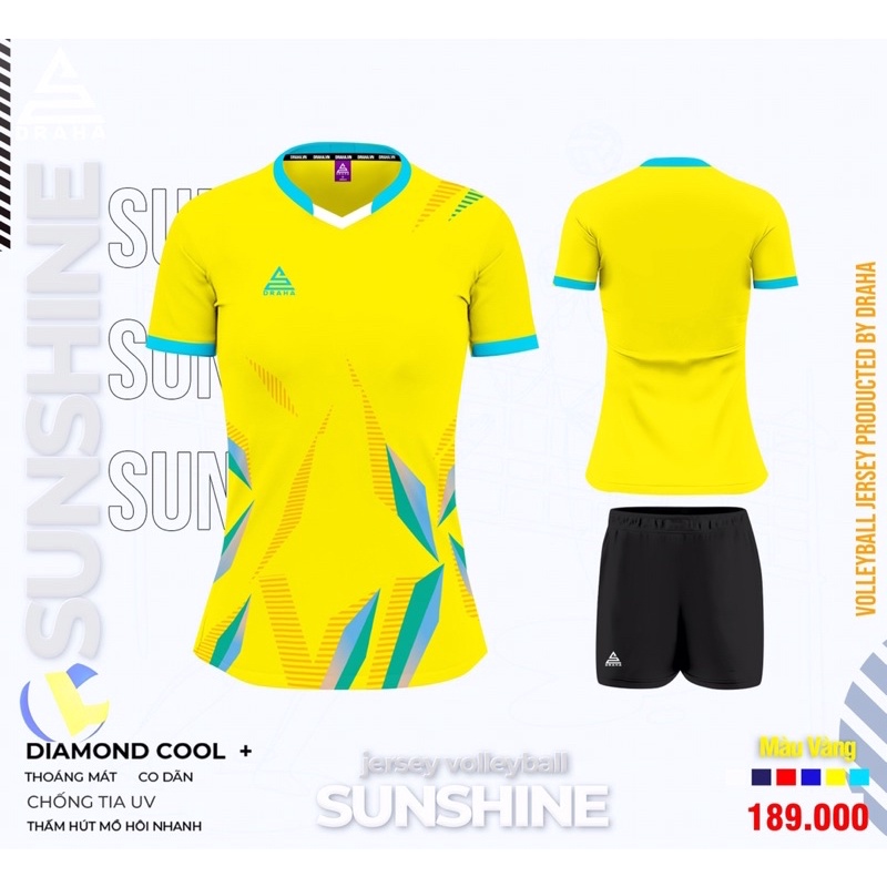 Bộ NỮ/ Bộ quần áo bóng chuyền nữ mẫu mới sunshine kèm hình thật.