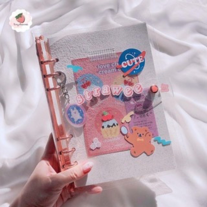 Sổ còng A5 còng màu - Binder Rose gold, gold