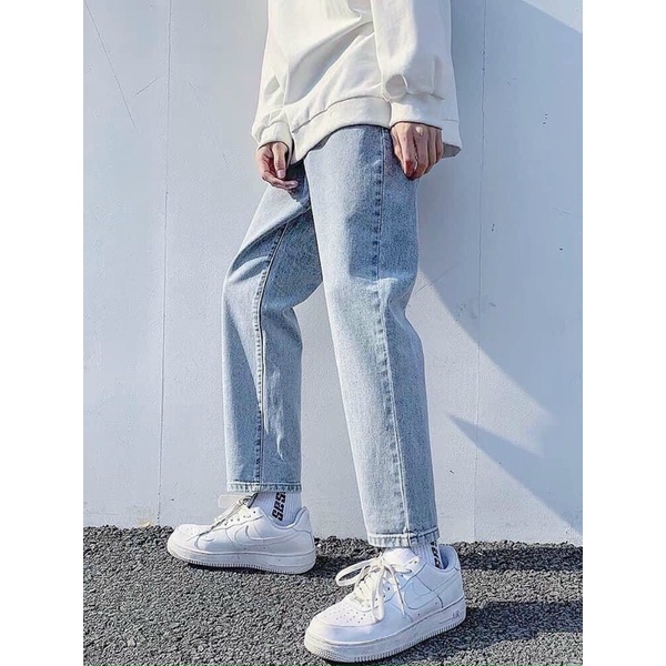 Quần Jean Baggy Nam , Jeans Unisex - Quần Bò Dáng Suông Rộng -Top xu hướng 2022