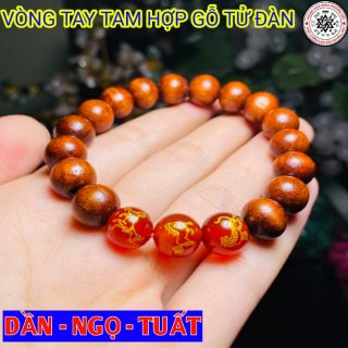 Vòng tam hợp Dần - Ngọ - Tuất gỗ tử đàn