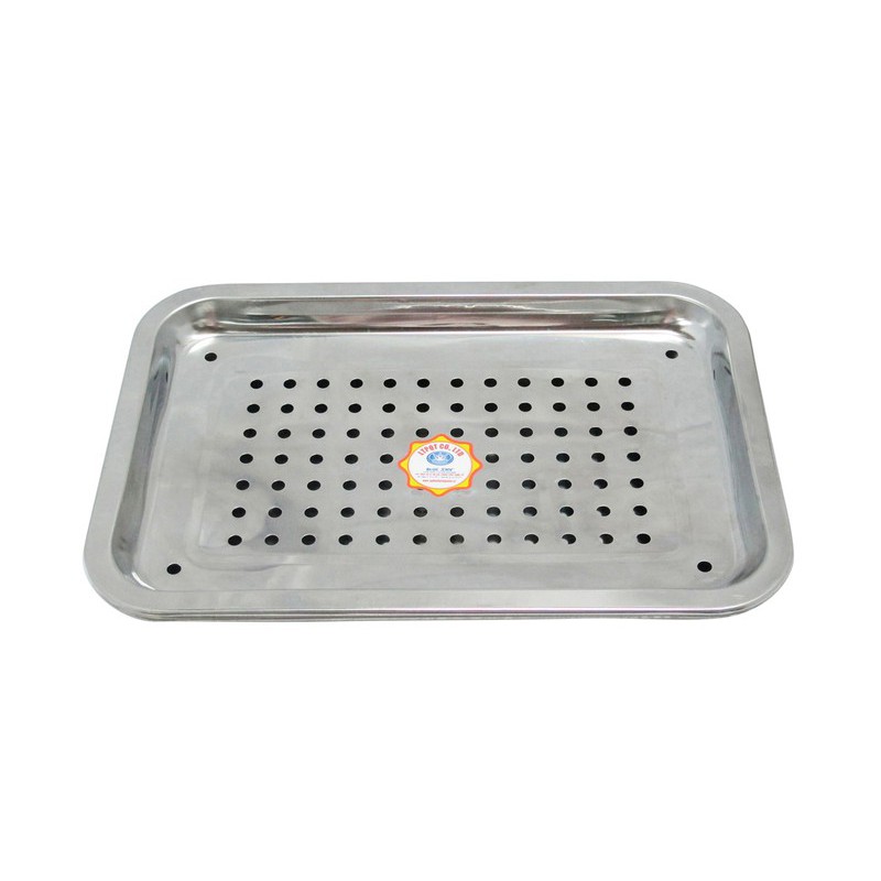 Khay đựng trà ly inox 27 x 20cm