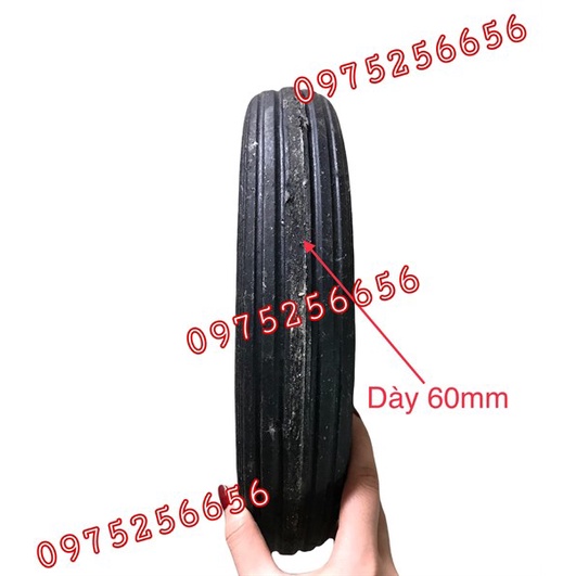Bánh Sau Máy Trộn 300-8 (lắp bi 6205) nghiêng 350 bánh xe phụ tùng Hùng Lỳ