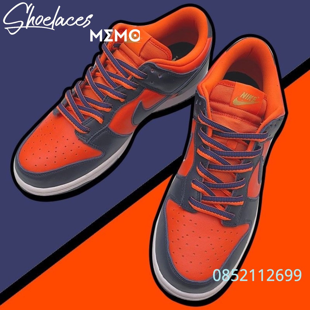 Dây Giày Oval Nike SB Dunks Cam Xanh-Nike Dunk Low Orange/Marine