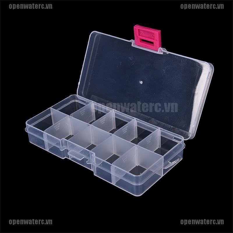 Hộp Nhựa 10 Ngăn Đựng Trang Sức Có Thể Điều Chỉnh
