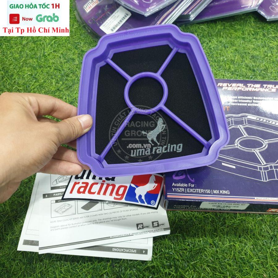 Lọc Gió Độ Thép Không Gỉ Chính Hãng Uma Racing Cho Exciter 150