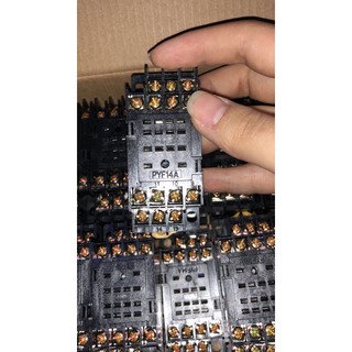 10 bộ rơle 14 chân 220V + đế