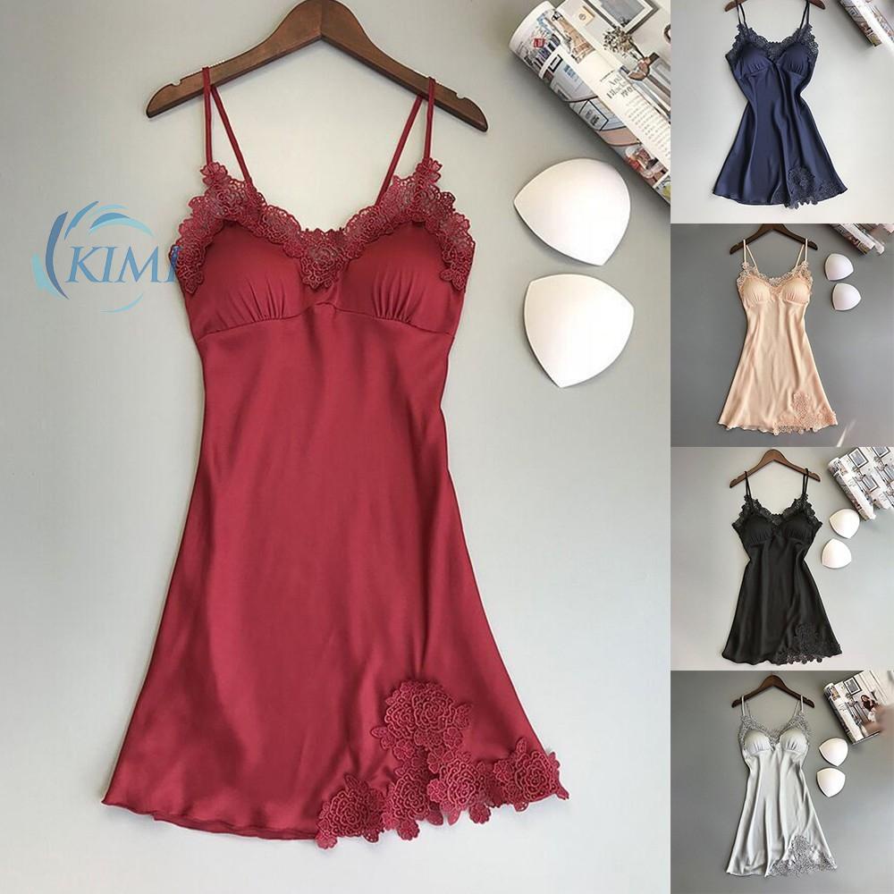 Đầm ngủ bằng lụa mềm mại gợi cảm cho nữ
 | BigBuy360 - bigbuy360.vn