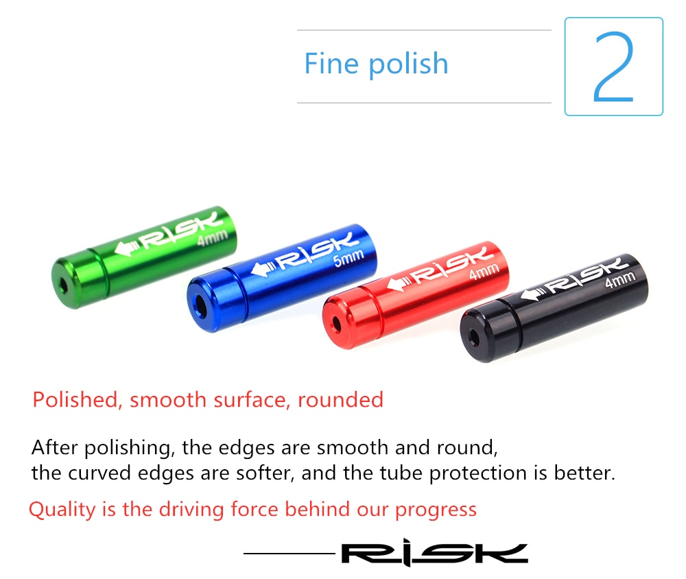 Set 10 Nắp Bọc Dây Cáp Xe Đạp 4mm/5mm Chống Nước Bằng Hợp Kim Nhôm