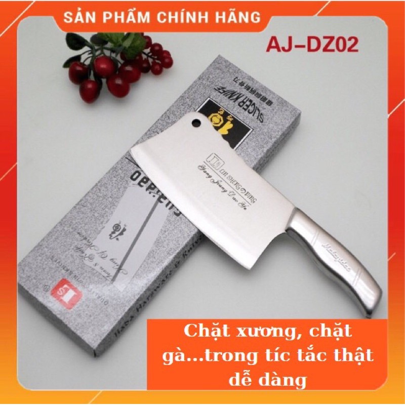 Dao chặt xương, thái thịt, băm thịt làm bằng inox không han gỉ - sạch sẽ, bền bỉ và an toàn