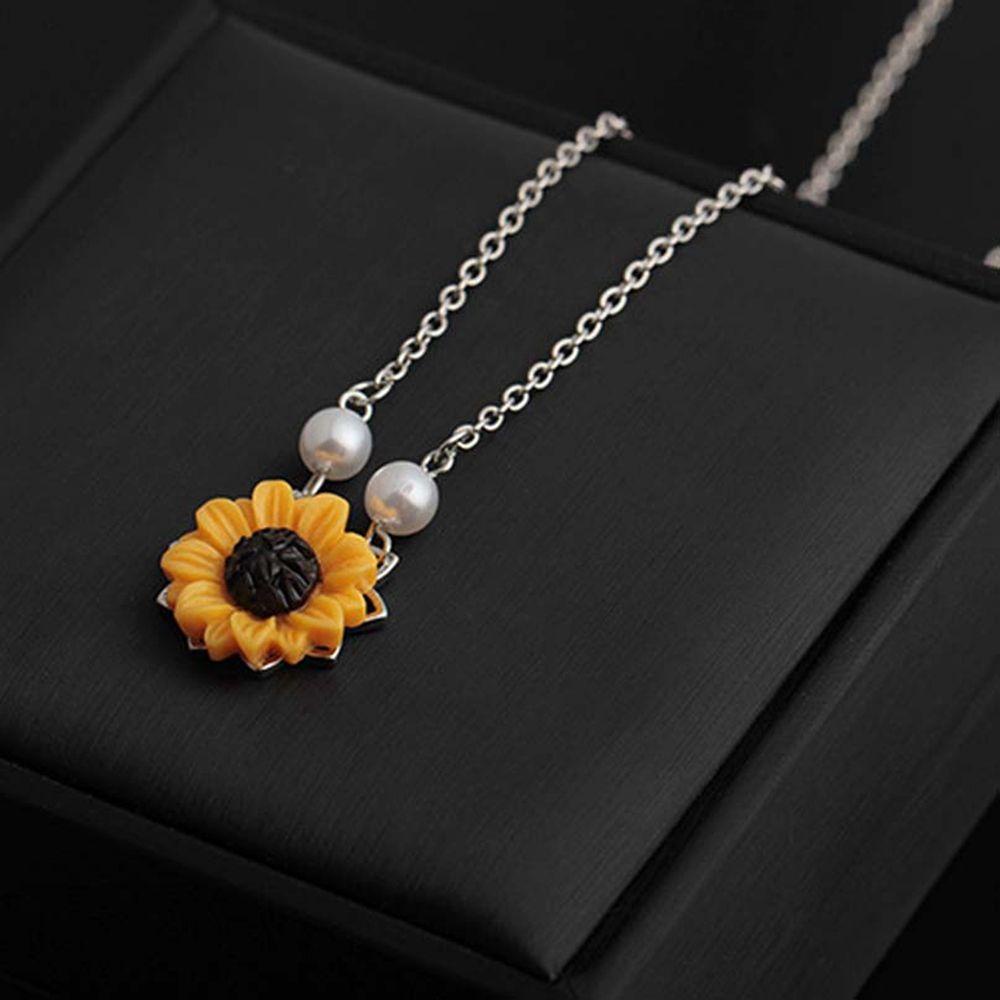 LAY Vòng cổ Mạ Vàng Mặt Hoa Hướng Dương