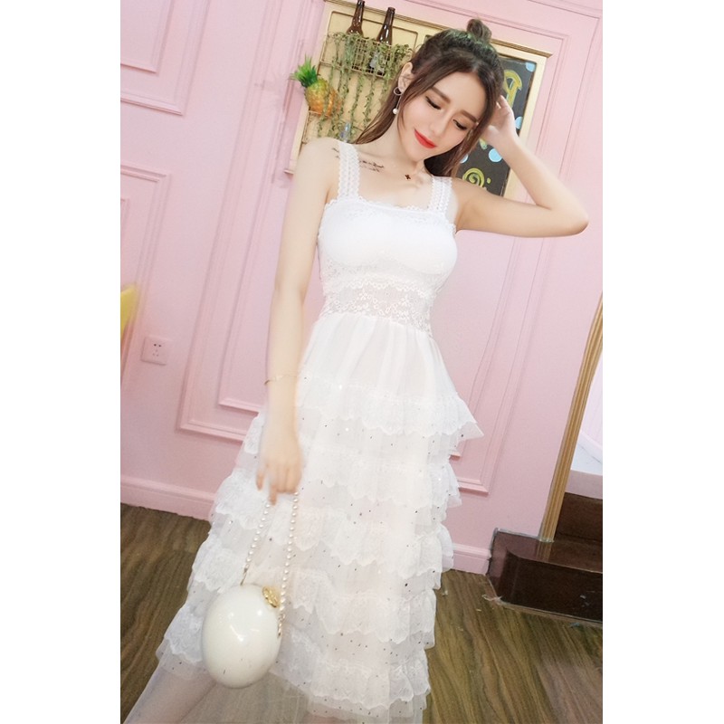 [hàng quảng châu] Đầm dữ tiệc sang trọng phối ren nhiều tầng - hàng thiết kế | BigBuy360 - bigbuy360.vn