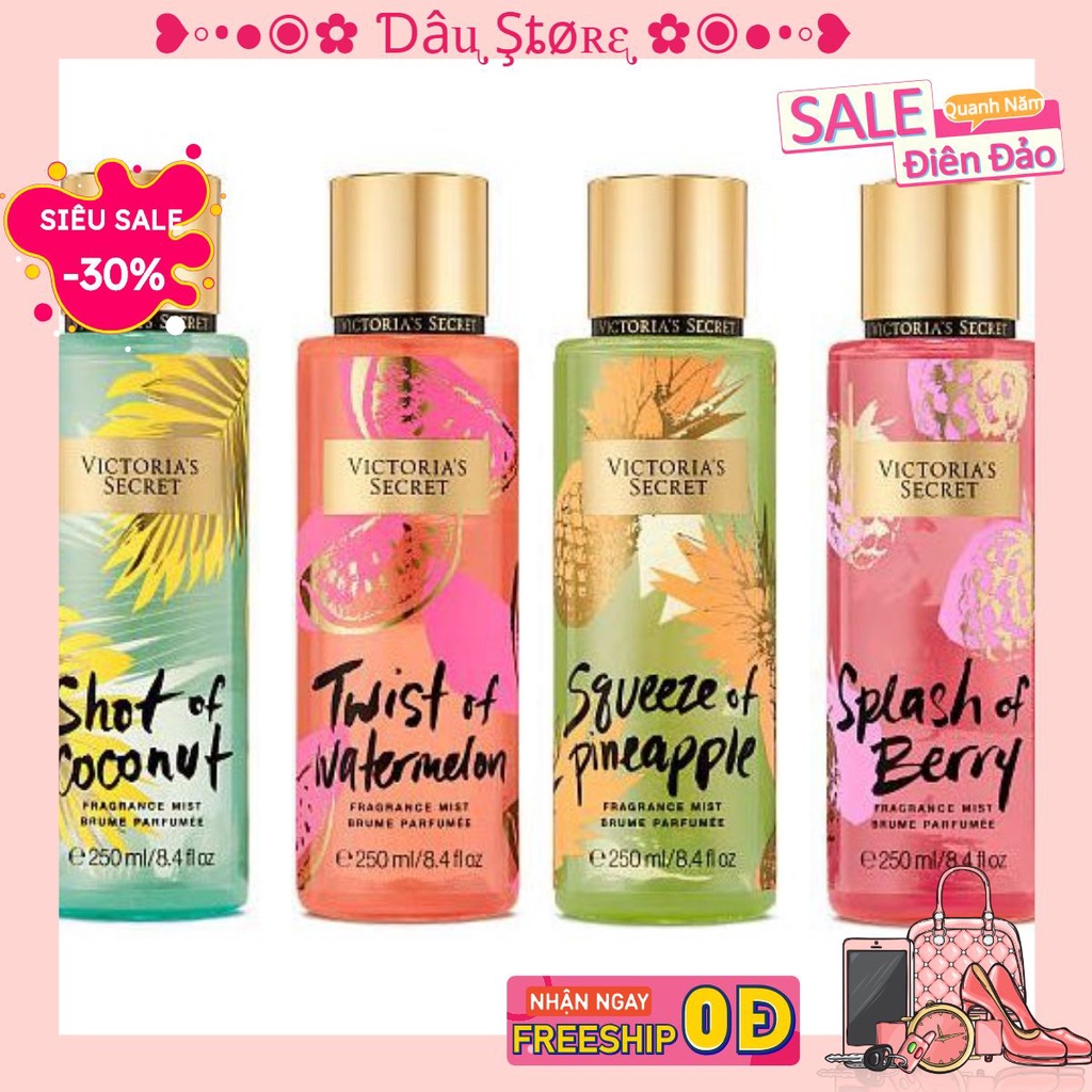 [Dâu Store] Xịt Thơm Body Victoria’s Secret Splash of Berry (30ml-50ml-100ml) [NeW] Chính hãng