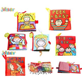 Sách vải sột soạt, lật mở, lift the flap phát triển cảm quan Jollybaby – Chọn cuốn theo chủ đề