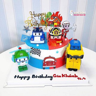 Xe Cảnh Sát Biến Hình Poli Roy Amber Helly và những người bạn cứu hộ Mark Buly