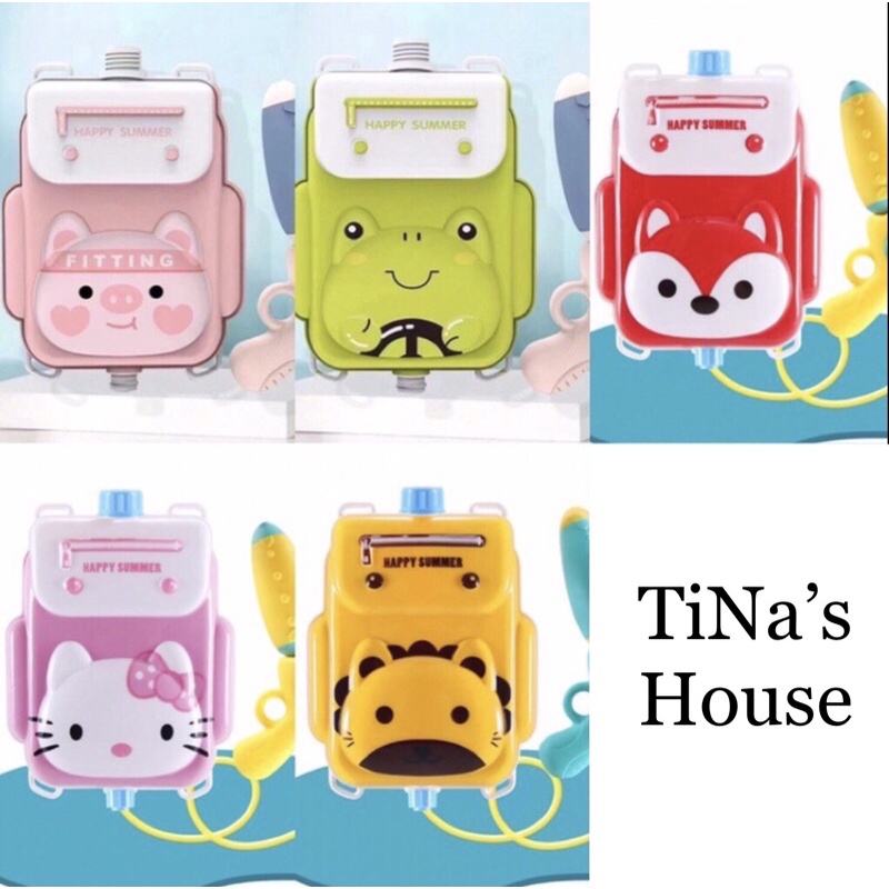 Đồ chơi balo có súng phun nước với nhiều kiểu dáng và màu sắc dễ thương cho bé - TiNa’s House