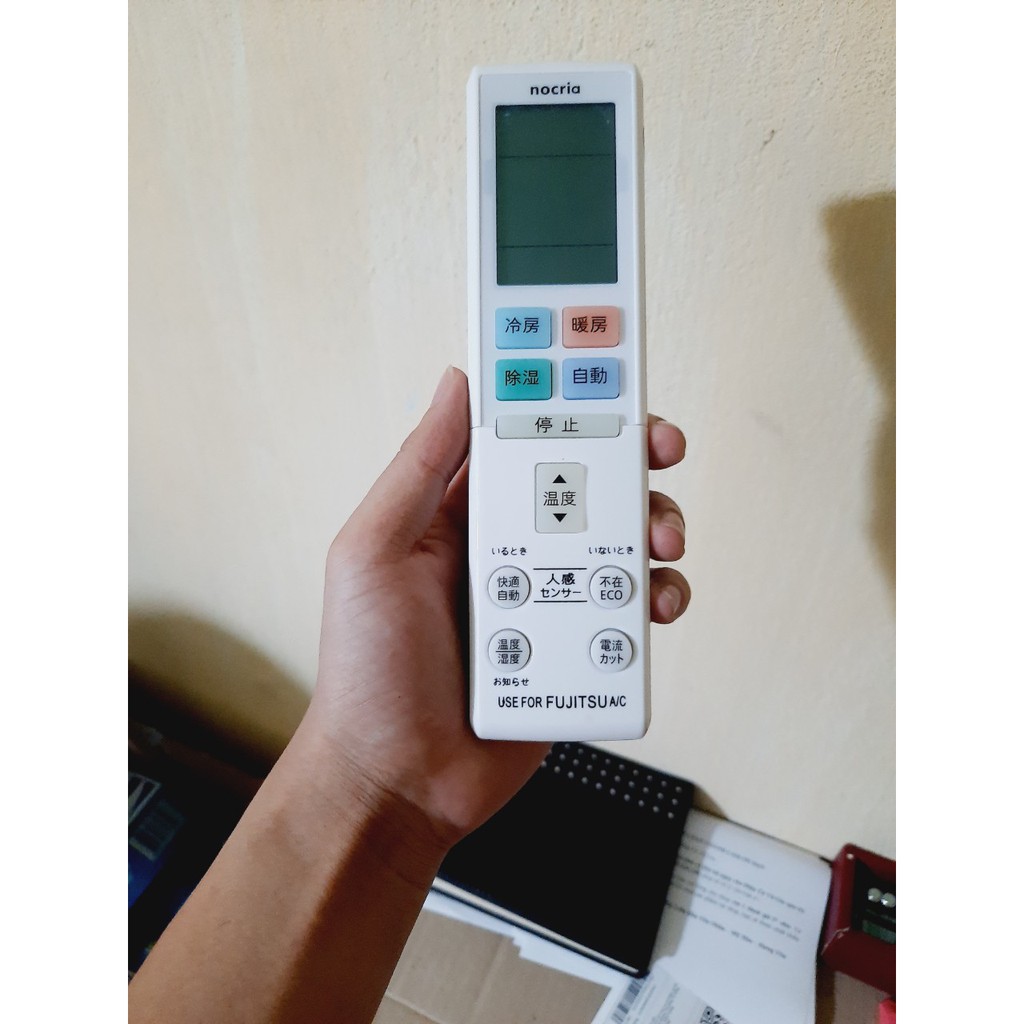 Remote Điều khiển điều hòa Fujitsu Nocria hàng nội địa, nhật bãi- Hàng loại tốt mới 100% Tặng kèm Pin