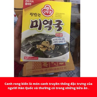 Canh rong biển ăn liền OTTOGI HÀN QUỐC hộp 18G