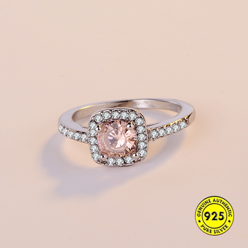Nhẫn mạ bạc 925 hình mũi tên đính đá zircon thời trang cho nữ