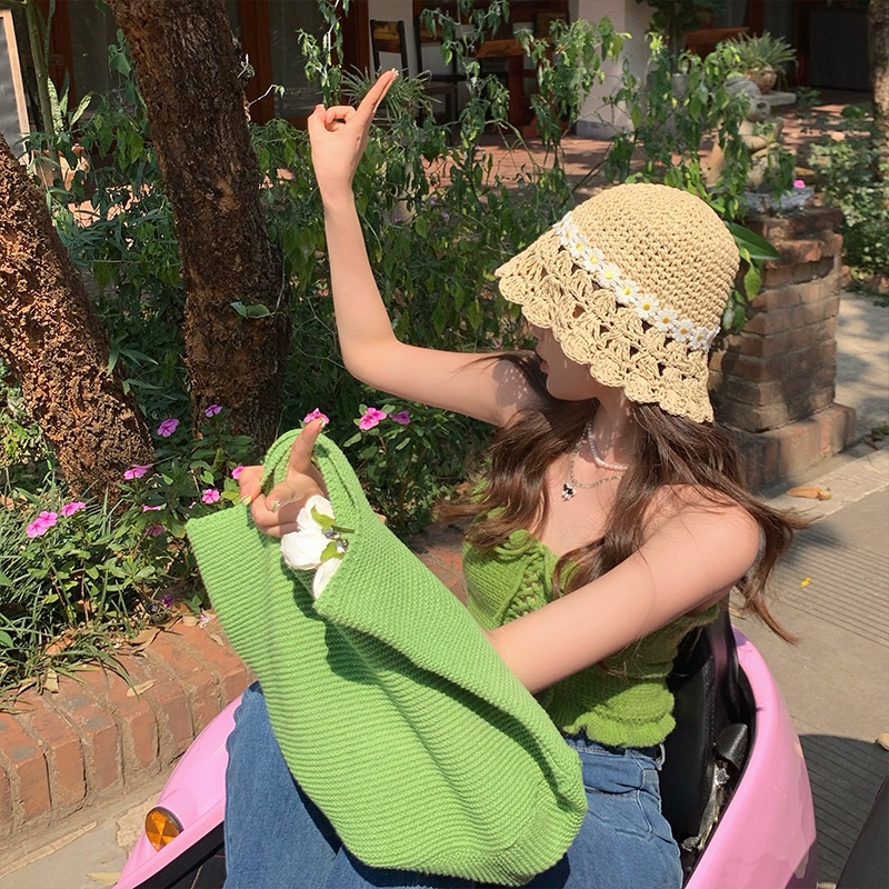 Nón Cói Rộng Vành Thoáng Khí Che Nắng Dễ Thương Cho Nữ
