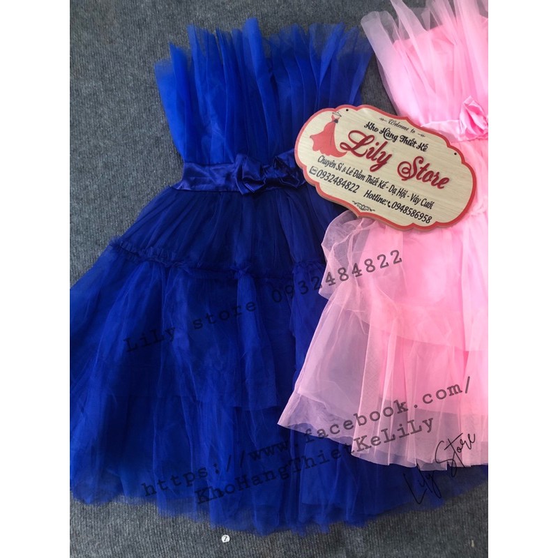 đầm xoè phồng cúp xếp ( ảnh và video thật 100%)