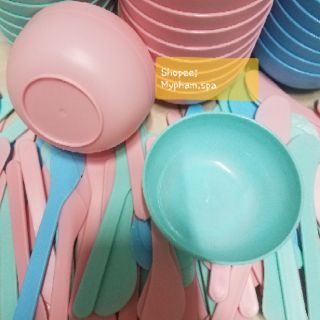 BỘ: CHÉN  + THÌA + CỌ để trộn mặt nạ
