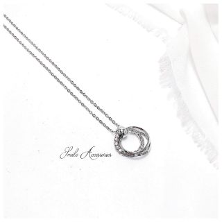 Smile - dây chuyền mặt tròn xoắn đá hàng cao cấp bạc 925 - p1280