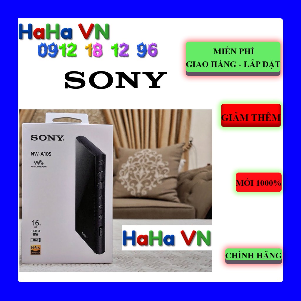Sony NW-A105 | Máy nghe nhạc Hires Sony Walkman NW-A105 | MỚI 1000% | BẢO HÀNH CHÍNH HÃNG 12 THÁNG.
