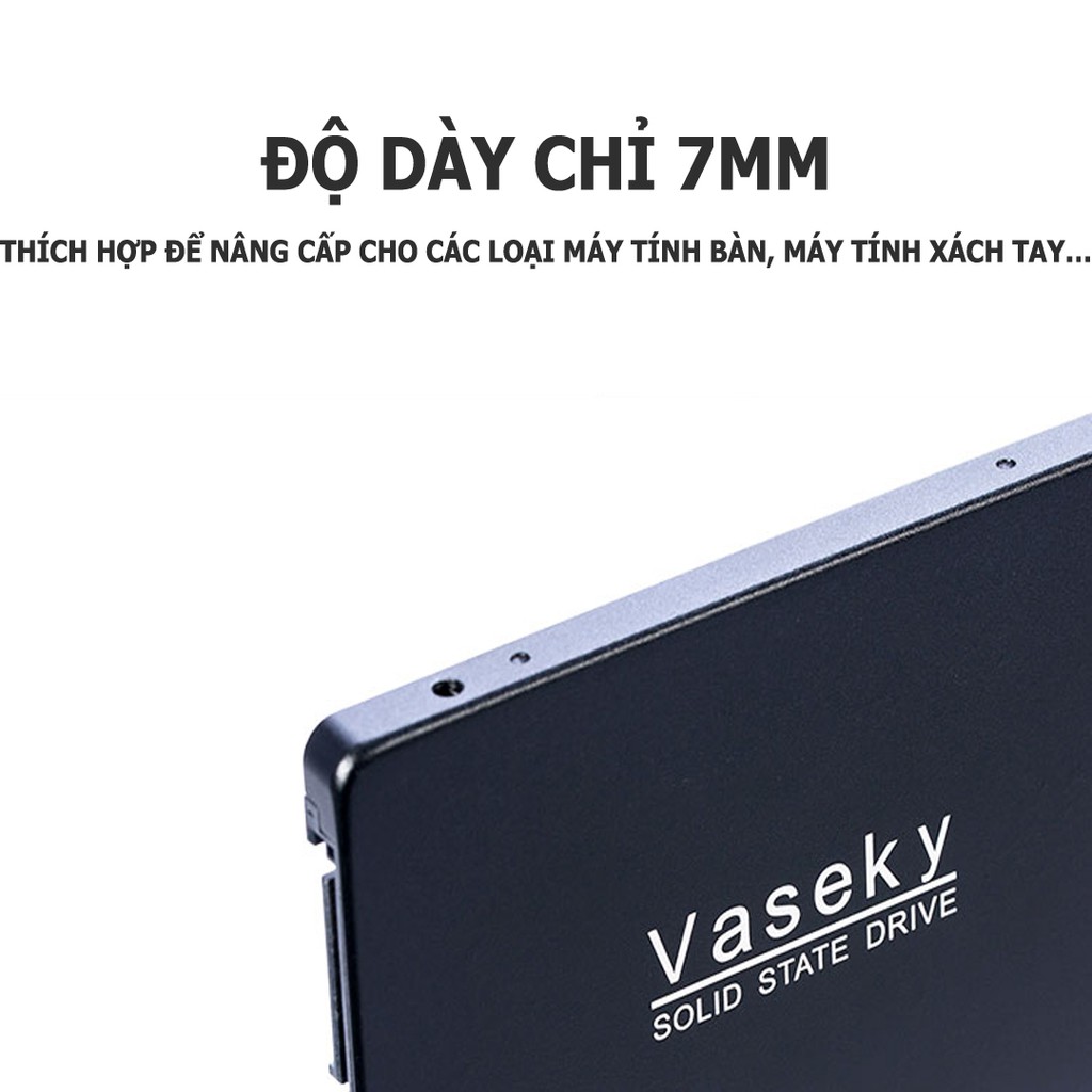 Ổ cứng SSD 256gb Vaseky V800 2.5 inch, chuẩn SATA 3.0 giá rẻ, chạy dữ liêu siêu nhanh | BigBuy360 - bigbuy360.vn