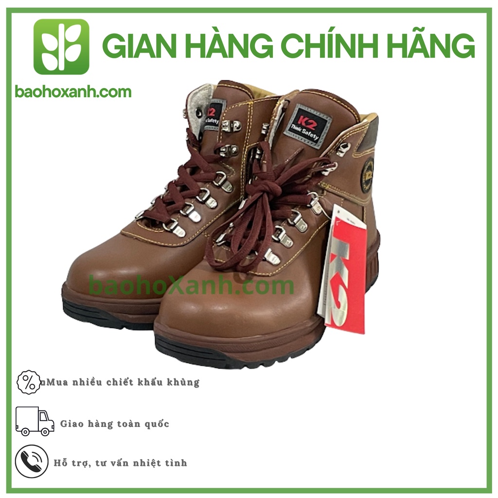 Giày Bảo Hộ K2 -14 Hàn Quốc Kiểu Dáng Hiện Đại Chống Va Đập, Thấm Nước - GBH0034 - BHX1