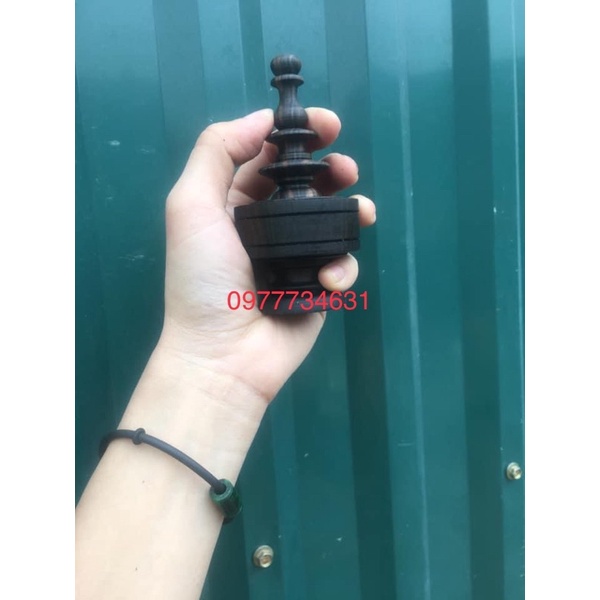 Nậm mun lồng chim vành khuyên chất liệu gỗ mun cao cấp