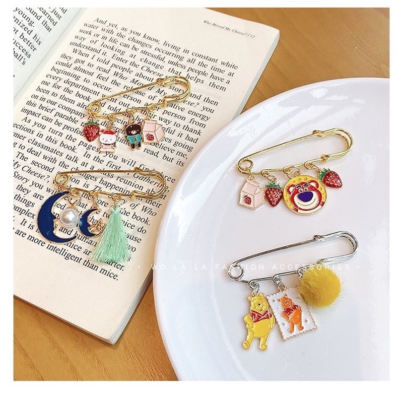 Ghim Cài Áo Họa Tiết Hoạt Hình Phong Cách Nhật Bản Xinh Xắn