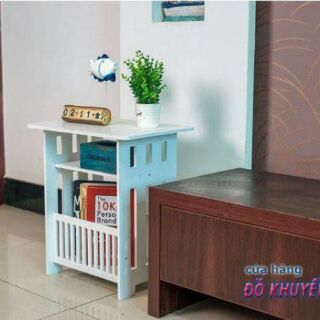 Kệ vuông để đồ kèm giá để sách