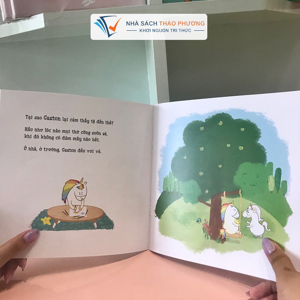Sách Ehon thông minh cảm xúc - Những cảm xúc của Gaston: Con vui sướng