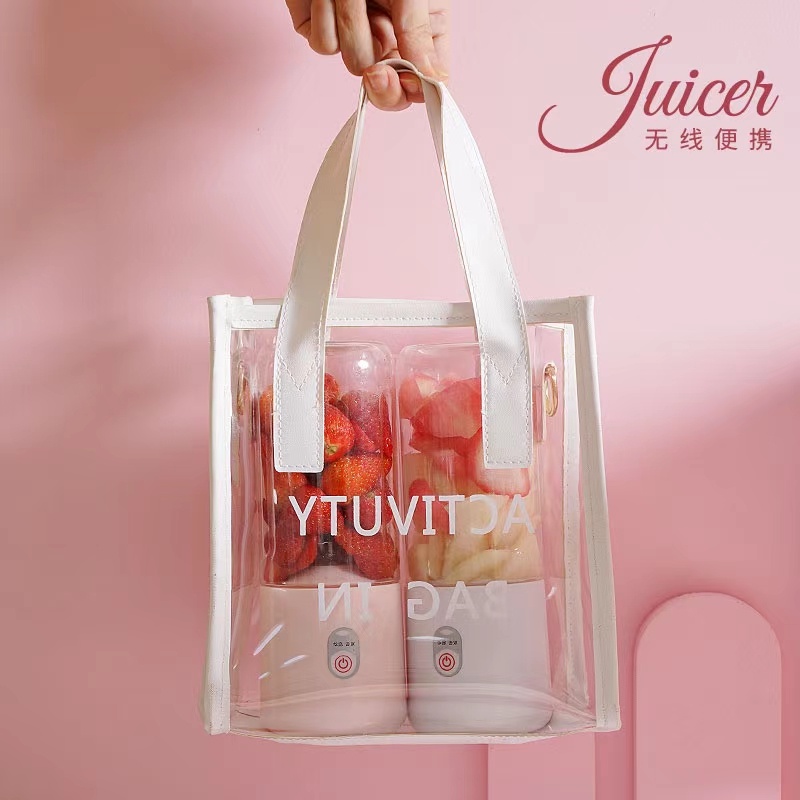 Máy Xay Sinh Tố Đa Năng Cầm Tay dao 6 lưỡi 500ml Sử dụng pin sạc - Xay cực nhanh , cao cấp, an toàn tuyệt đối