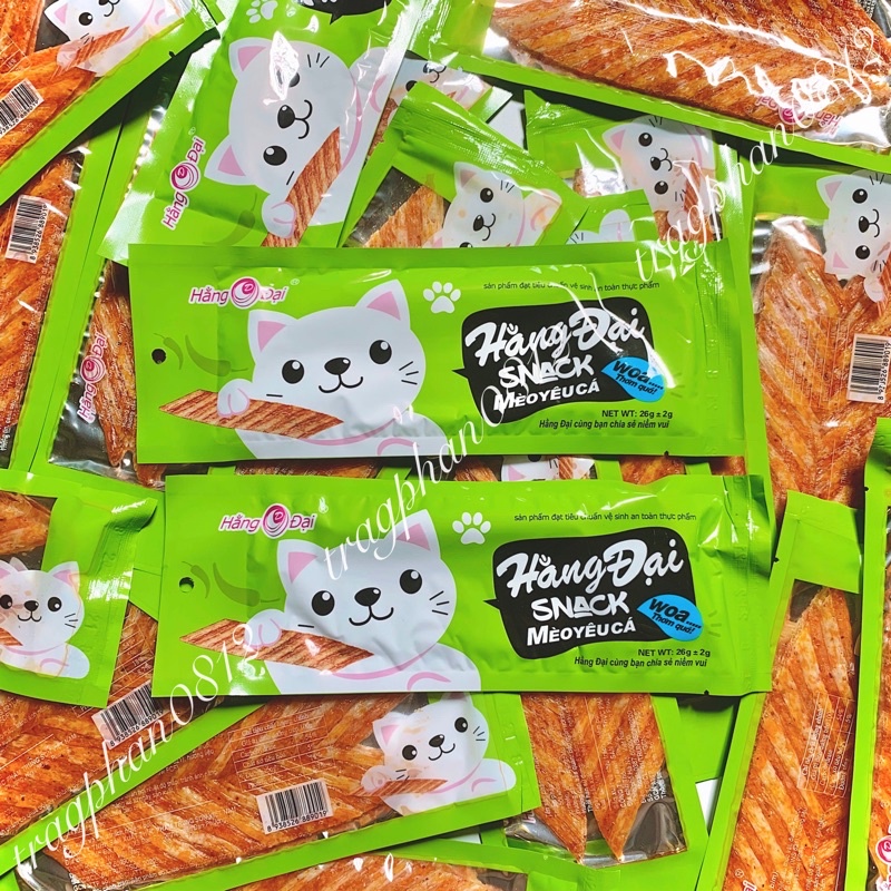 Snack mèo yêu cá Hằng Đại (gói 26g)