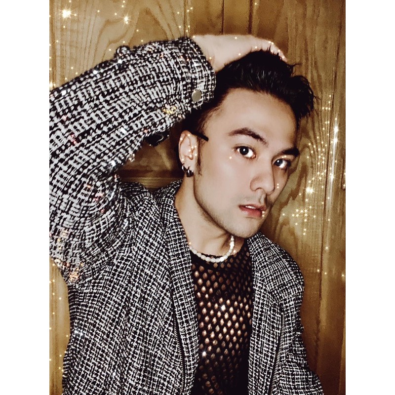 Áo tanktop lưới mắt to